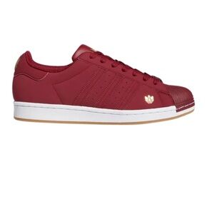 Men's Adidas Superstar 'Collegiate Burgundy Gum' Sneakers (Size 8.5)